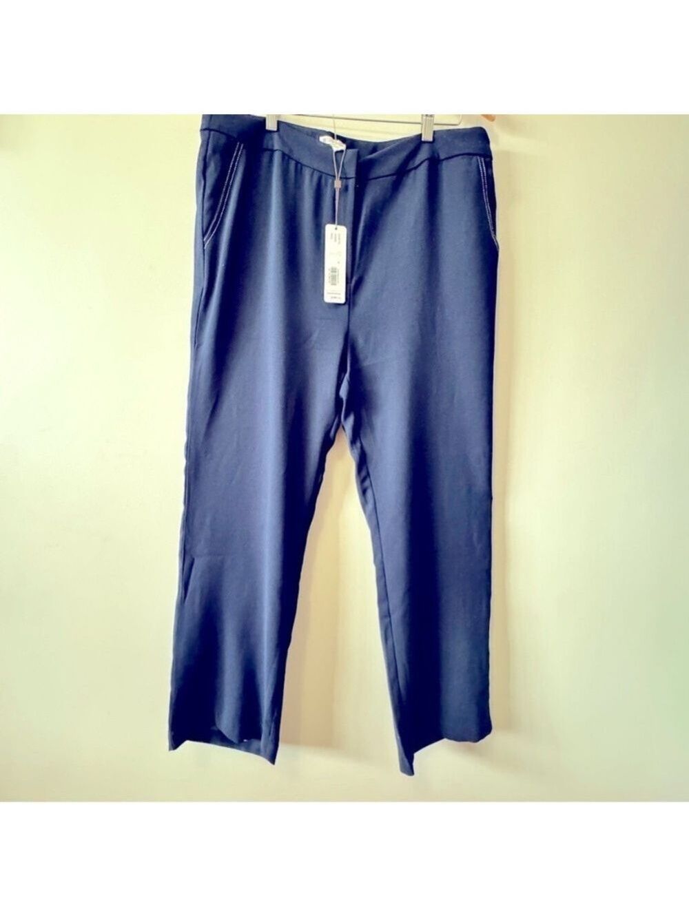 SPANNER Navy Wide Leg Pants Size 16